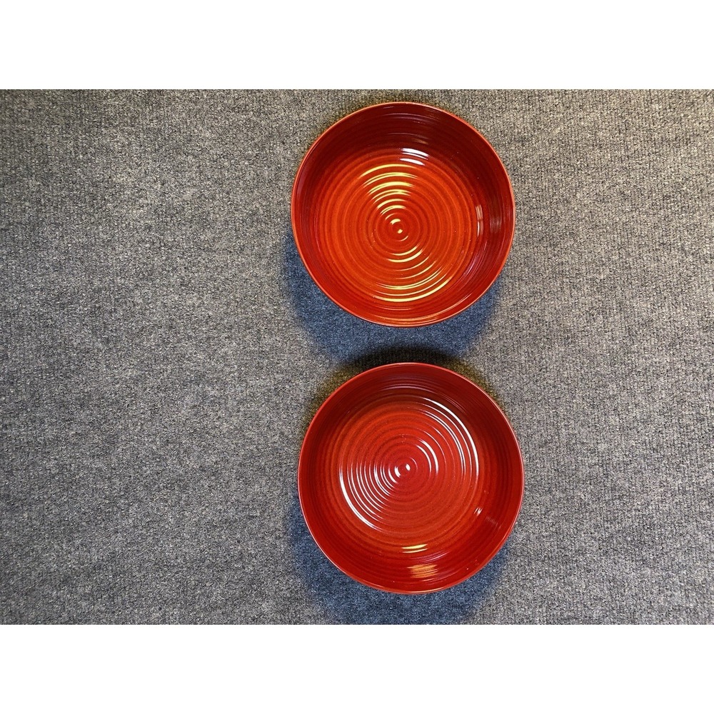 Pier 1 One Spice Route Paprika Bowls Soup Stoneware Set Of 2